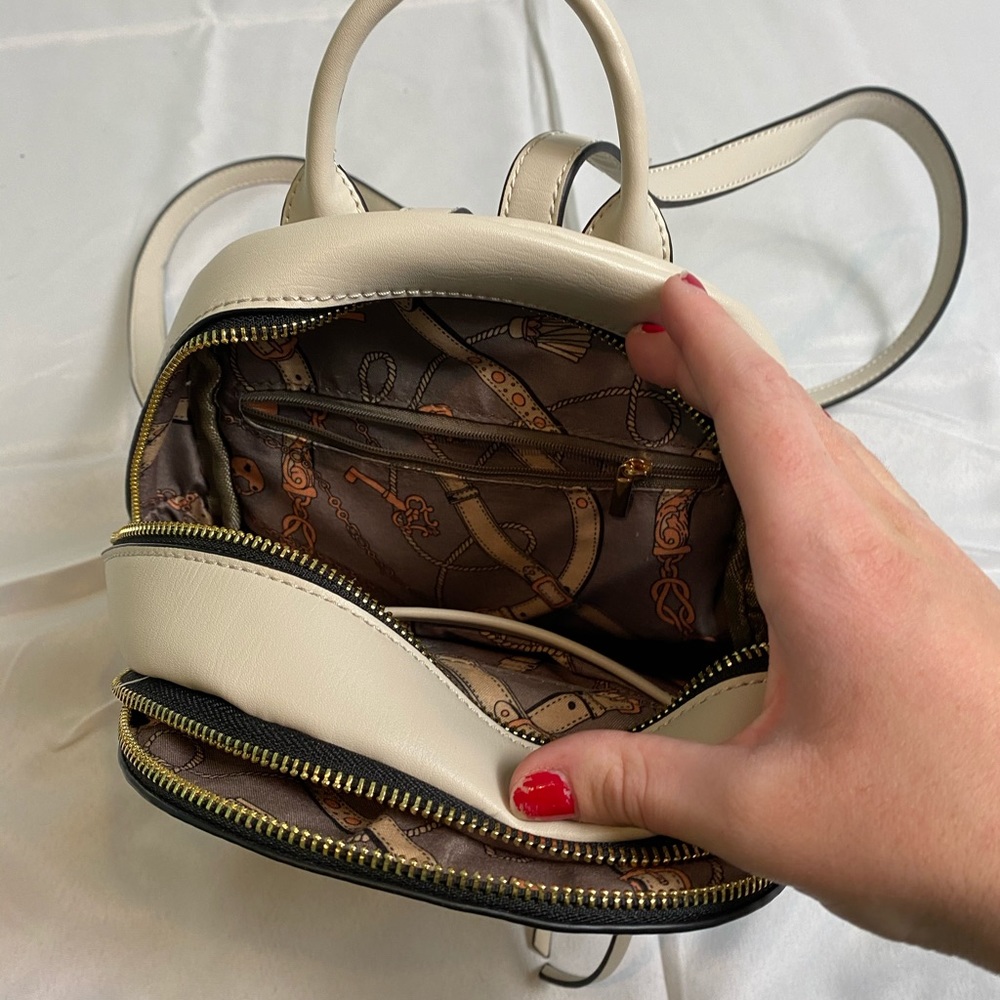 White, Mini backpack🤍🎒